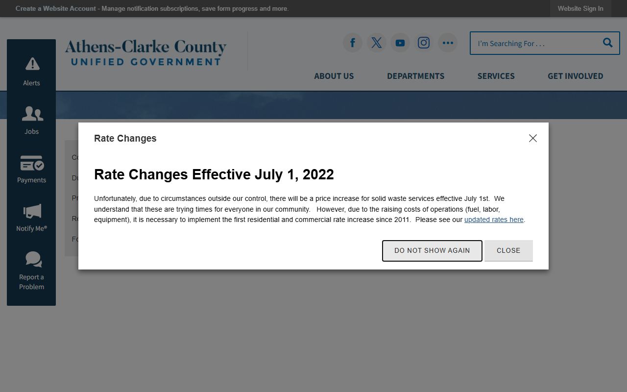 Clarke County Superior Court clerk page for Athens court docket records